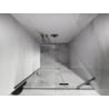 Mexen Lunar drzwi prysznicowe uchylne prawe 105 cm, transparent, nikiel szczotkowany - 834-105-000-97-00-P