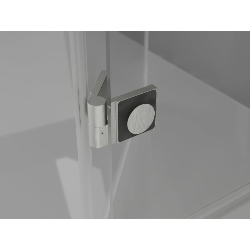 Mexen Lunar drzwi prysznicowe uchylne prawe 120 cm, transparent, nikiel szczotkowany - 834-120-000-97-00-P