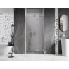 Mexen Lunar drzwi prysznicowe uchylne prawe 125 cm, transparent, nikiel szczotkowany - 834-125-000-97-00-P