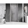 Mexen Lunar drzwi prysznicowe uchylne prawe 125 cm, transparent, nikiel szczotkowany - 834-125-000-97-00-P