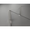 Mexen Lunar drzwi prysznicowe uchylne prawe 135 cm, transparent, nikiel szczotkowany - 834-135-000-97-00-P