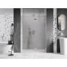 Mexen Lunar drzwi prysznicowe uchylne prawe 135 cm, transparent, nikiel szczotkowany - 834-135-000-97-00-P