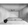 Mexen Lunar drzwi prysznicowe uchylne prawe 135 cm, transparent, nikiel szczotkowany - 834-135-000-97-00-P