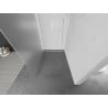 Mexen Kioto ścianka prysznicowa Walk-in 90 x 200 cm, szron 8 mm, biała - 800-090-101-20-30