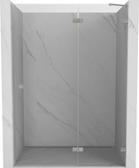 Mexen Lunar drzwi prysznicowe uchylne prawe 140 cm, transparent, nikiel szczotkowany - 834-140-000-97-00-P