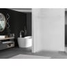 Mexen Kioto ścianka prysznicowa Walk-in 90 x 200 cm, szron 8 mm, biała - 800-090-101-20-30