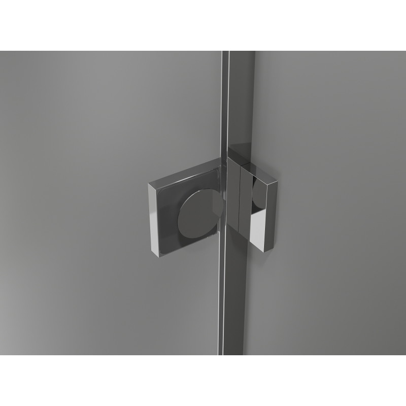Mexen Lunar L drzwi prysznicowe uchylne lewe 85 cm, transparent, chrom - 834L-085-000-01-00-L