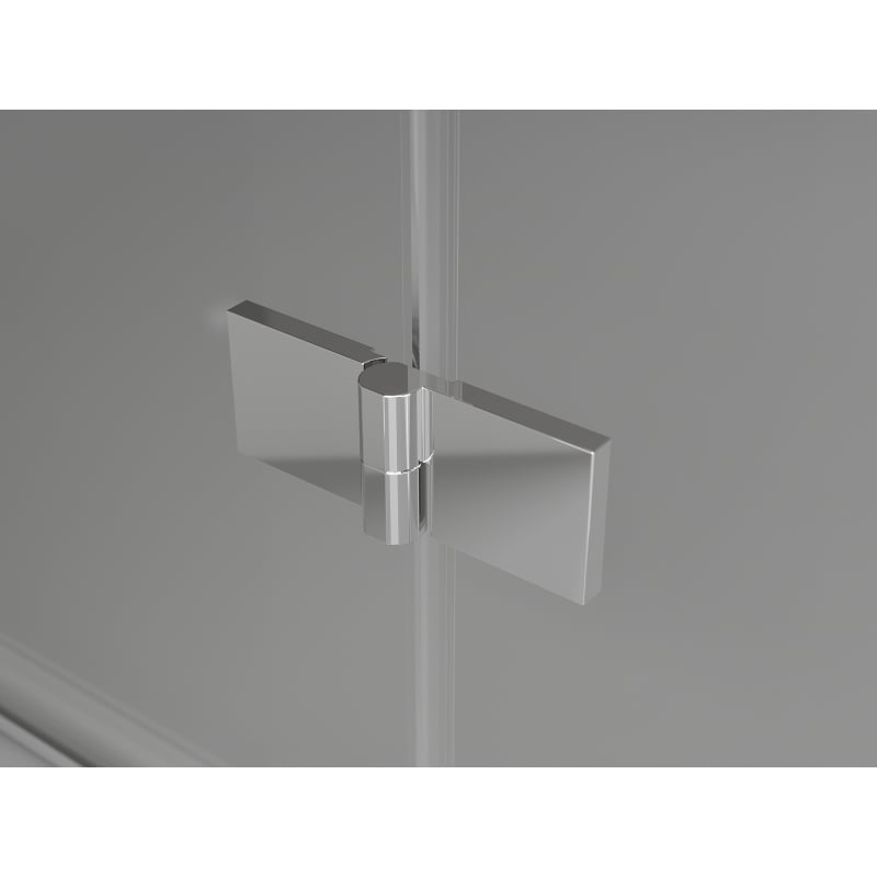 Mexen Lunar L drzwi prysznicowe uchylne lewe 105 cm, transparent, chrom - 834L-105-000-01-00-L