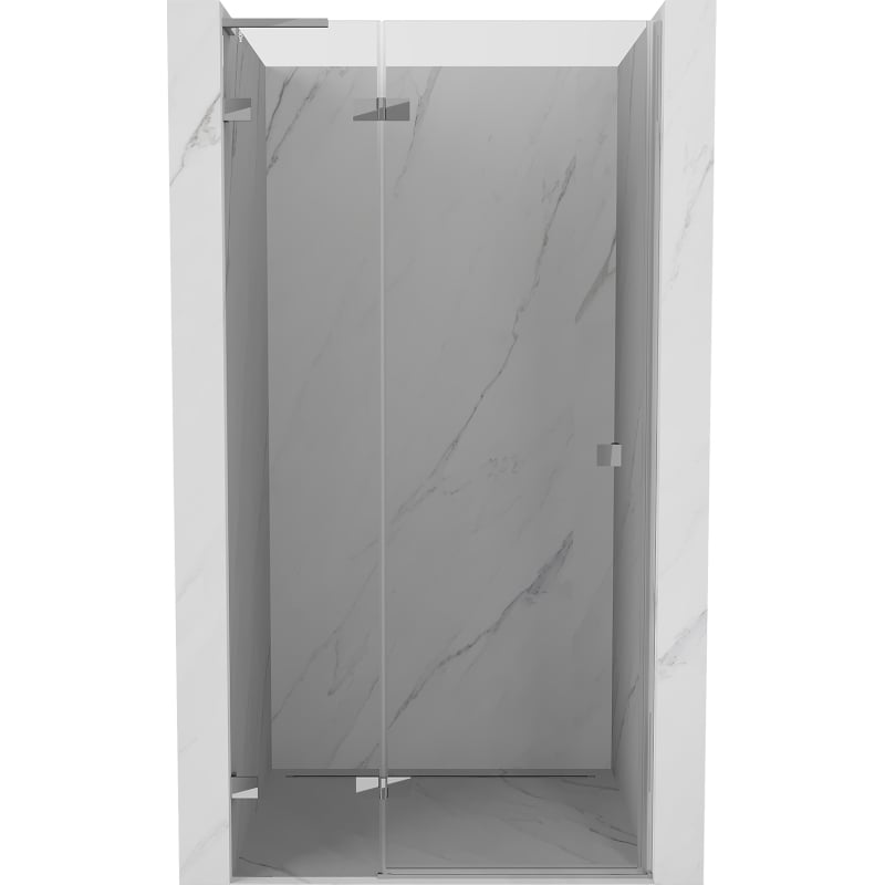 Mexen Lunar L drzwi prysznicowe uchylne lewe 110 cm, transparent, chrom - 834L-110-000-01-00-L