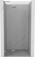 Mexen Lunar L drzwi prysznicowe uchylne lewe 110 cm, transparent, chrom - 834L-110-000-01-00-L
