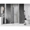 Mexen Lunar L drzwi prysznicowe uchylne lewe 125 cm, transparent, chrom - 834L-125-000-01-00-L