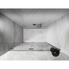 Mexen Lunar L drzwi prysznicowe uchylne lewe 140 cm, transparent, chrom - 834L-140-000-01-00-L