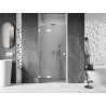 Mexen Lunar L drzwi prysznicowe uchylne lewe 70 cm, transparent, białe - 834L-070-000-20-00-L