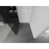 Mexen Kioto ścianka prysznicowa Walk-in 80 x 200 cm, grafit 8 mm, biała - 800-080-101-20-40