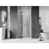 Mexen Lunar L drzwi prysznicowe uchylne lewe 105 cm, transparent, białe - 834L-105-000-20-00-L