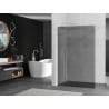 Mexen Kioto ścianka prysznicowa Walk-in 90 x 200 cm, grafit 8 mm, biała - 800-090-101-20-40
