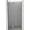 Mexen Lunar L drzwi prysznicowe uchylne lewe 100 cm, transparent, złote - 834L-100-000-50-00-L