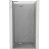 Mexen Lunar L drzwi prysznicowe uchylne lewe 110 cm, transparent, złote - 834L-110-000-50-00-L