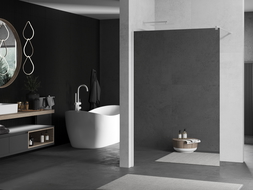 Mexen Kioto ścianka prysznicowa Walk-in 100 x 200 cm, lustro 8 mm, biała - 800-10-101-20-50