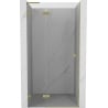 Mexen Lunar L drzwi prysznicowe uchylne lewe 110 cm, transparent, złote szczotkowane - 834L-110-000-55-00-L
