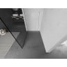 Mexen Kioto ścianka prysznicowa Walk-in 80 x 200 cm, czarna ramka 8 mm, biała - 800-080-101-20-70