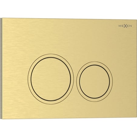 Mexen Tex 01 przycisk spłukujący, złoty szczotkowany - 6101-11