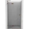 Mexen Lunar L drzwi prysznicowe uchylne lewe 110 cm, transparent, różowe złoto - 834L-110-000-60-00-L