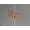 Mexen Lunar L drzwi prysznicowe uchylne lewe 90 cm, transparent, miedź szczotkowana - 834L-090-000-65-00-L