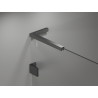 Mexen Lunar L drzwi prysznicowe uchylne lewe 115 cm, transparent, gun gray szczotkowany - 834L-115-000-66-00-L