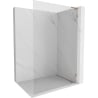 Mexen Lunar L ścianka prysznicowa Walk-in prawa 60 x 200 cm, transparent 8 mm, miedź szczotkowana - 830L-060-000-65-00-P