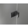Mexen Lunar L drzwi prysznicowe uchylne lewe 135 cm, transparent, gun gray szczotkowany - 834L-135-000-66-00-L