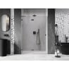 Mexen Lunar L drzwi prysznicowe uchylne lewe 135 cm, transparent, gun gray szczotkowany - 834L-135-000-66-00-L
