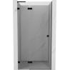Mexen Lunar L drzwi prysznicowe uchylne lewe 85 cm, transparent, czarne - 834L-085-000-70-00-L