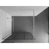 Mexen Kioto ścianka prysznicowa Walk-in 120 x 200 cm, czarna kratka 8 mm, biała - 800-120-101-20-77
