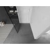 Mexen Kioto ścianka prysznicowa Walk-in 120 x 200 cm, czarna kratka 8 mm, biała - 800-120-101-20-77