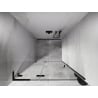 Mexen Lunar L drzwi prysznicowe uchylne lewe 105 cm, transparent, czarne - 834L-105-000-70-00-L
