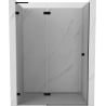 Mexen Lunar L drzwi prysznicowe uchylne lewe 140 cm, transparent, czarne - 834L-140-000-70-00-L