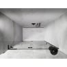 Mexen Lunar L drzwi prysznicowe uchylne lewe 140 cm, transparent, czarne - 834L-140-000-70-00-L