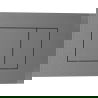 Mexen Tex 02 przycisk spłukujący, gun gray szczotkowany - 6102-12