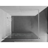 Mexen Kioto ścianka prysznicowa Walk-in 80 x 200 cm, biały wzór 8 mm, biała - 800-080-101-20-85