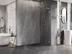 Mexen Lunar L ścianka prysznicowa Walk-in prawa 70 x 200 cm, transparent 8 mm, nikiel szczotkowany - 830L-070-000-97-00-P