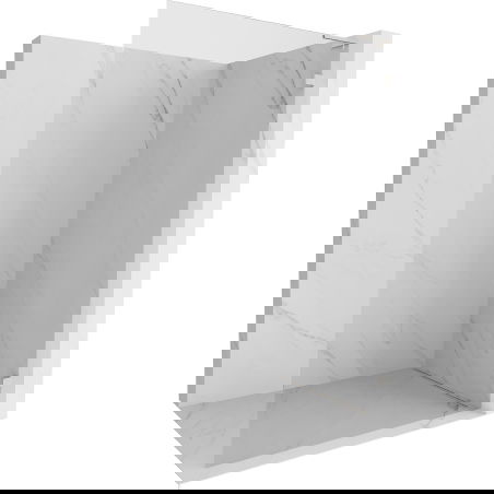 Mexen Lunar L ścianka prysznicowa Walk-in prawa 100 x 200 cm, transparent 8 mm, nikiel szczotkowany - 830L-100-000-97-00-P