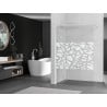 Mexen Kioto ścianka prysznicowa Walk-in 110 x 200 cm, biały wzór 8 mm, biała - 800-110-101-20-85