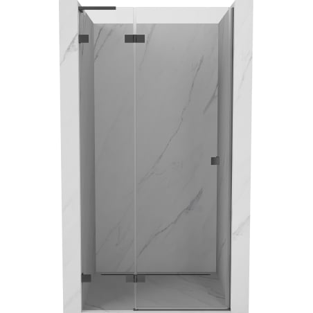 Mexen Lunar L drzwi prysznicowe uchylne lewe 80 cm, transparent, gun metal - 834L-080-000-95-00-L