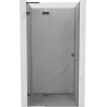 Mexen Lunar L drzwi prysznicowe uchylne lewe 80 cm, transparent, gun metal - 834L-080-000-95-00-L