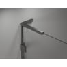 Mexen Lunar L drzwi prysznicowe uchylne lewe 80 cm, transparent, gun metal - 834L-080-000-95-00-L