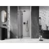 Mexen Lunar L drzwi prysznicowe uchylne lewe 80 cm, transparent, gun metal - 834L-080-000-95-00-L