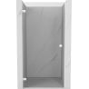Mexen Lunar-B drzwi prysznicowe uchylne lewe 60 cm, transparent, białe - 832-060-000-20-00-L