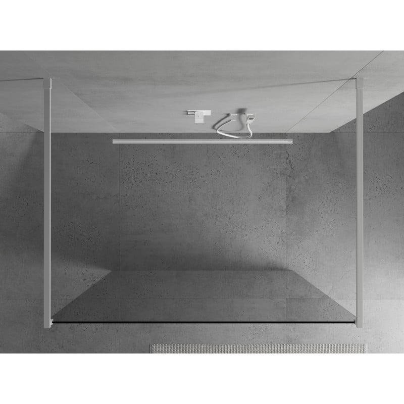 Mexen Kioto ścianka prysznicowa wolnostojąca 100 x 200 cm, transparent 8 mm, biała - 800-100-002-20-00