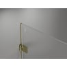 Mexen Lunar-B drzwi prysznicowe uchylne lewe 60 cm, transparent, złote - 832-060-000-50-00-L